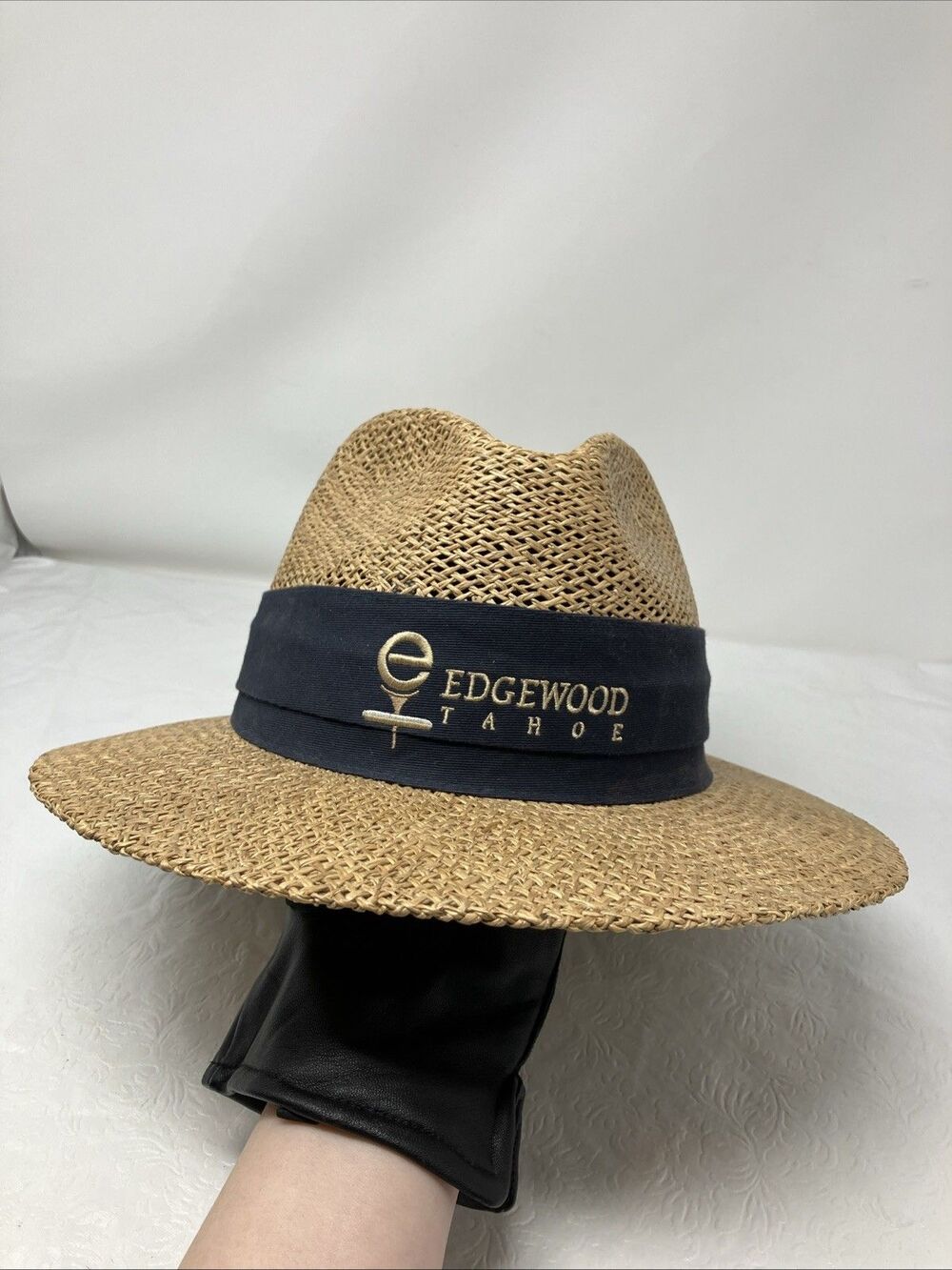 Texace Unihat Straw Bucket Golf Hat Edgewood Tahoe VTG USA Women’s One Size